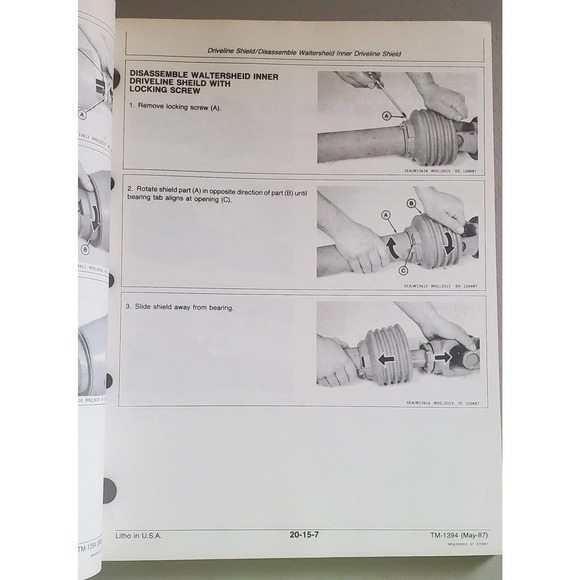 John Deere 3, 6, 8 6 8 and 9 Series Rotary Cutters TM1394 Technical Manual - Picture 3 of 4